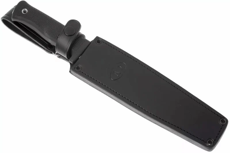 Couteau Fallkniven A2L Expedition Knife lame 20cm manche Kraton noir + étui en cuir