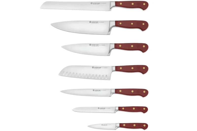 Bloc de 7 couteaux Wusthof Classic Colour Tasty Sumac forgés