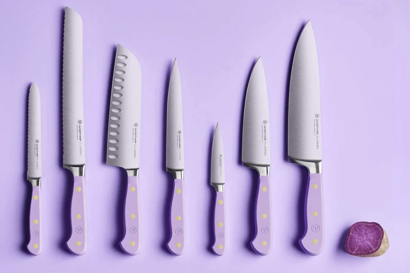 Bloc de 7 couteaux Wusthof Classic Colour Purple Yam forgés