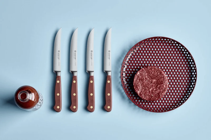 Set de 4 couteaux à steak Wusthof Classic Colour Tasty Sumac forgés lame 12cm