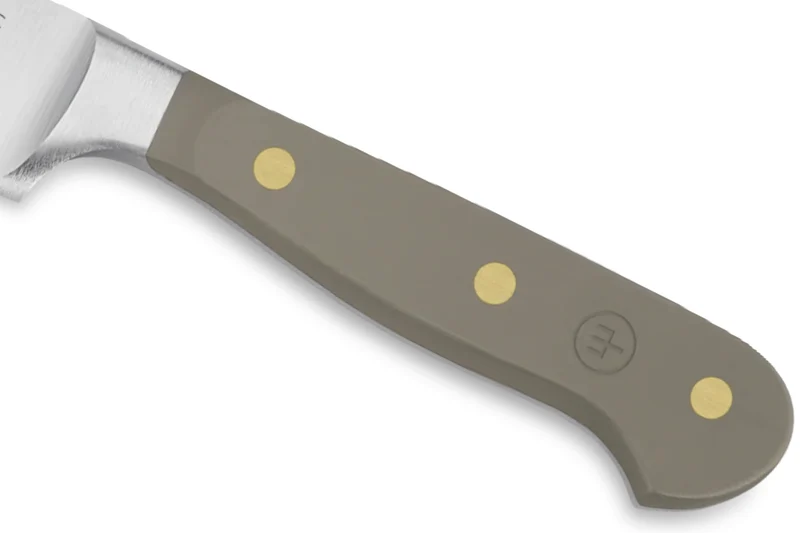 Couteau à pain Wusthof Classic Colour Velvet Oyster forgé lame micro-dentelée 23cm