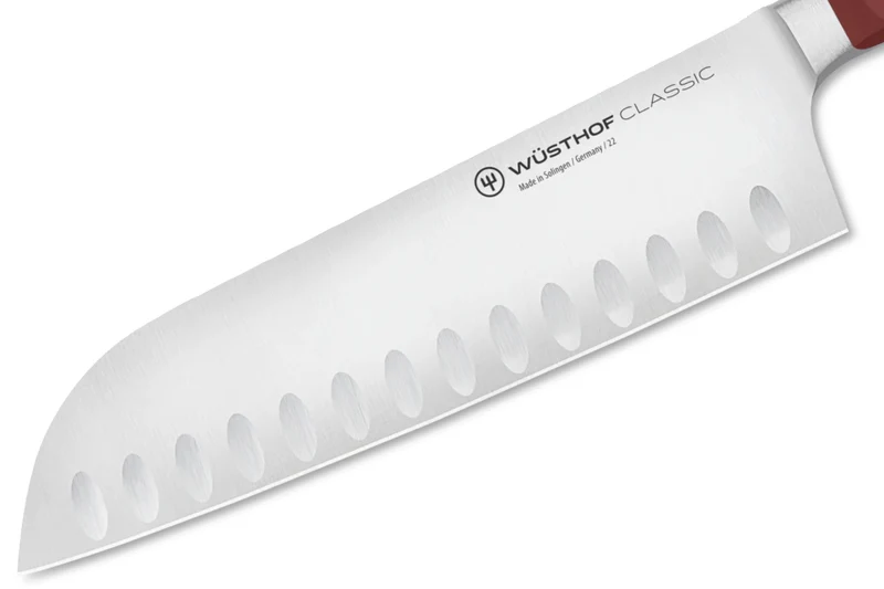 Couteau santoku Wusthof Classic Colour Tasty Sumac lame alvéolée 17cm