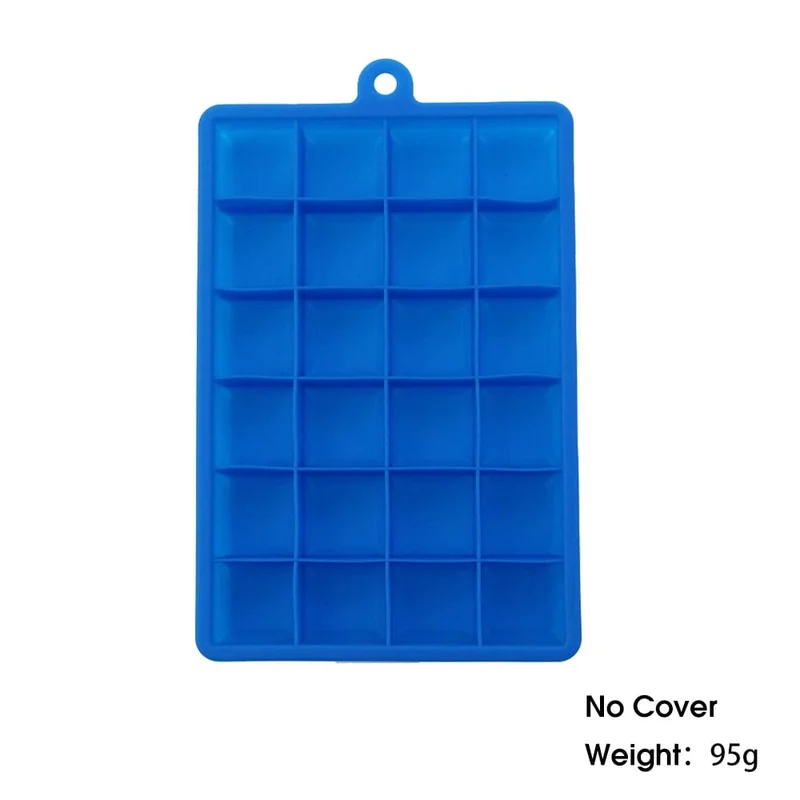 Bac à glaçons 24 compartiments - en silicone sans couvercle