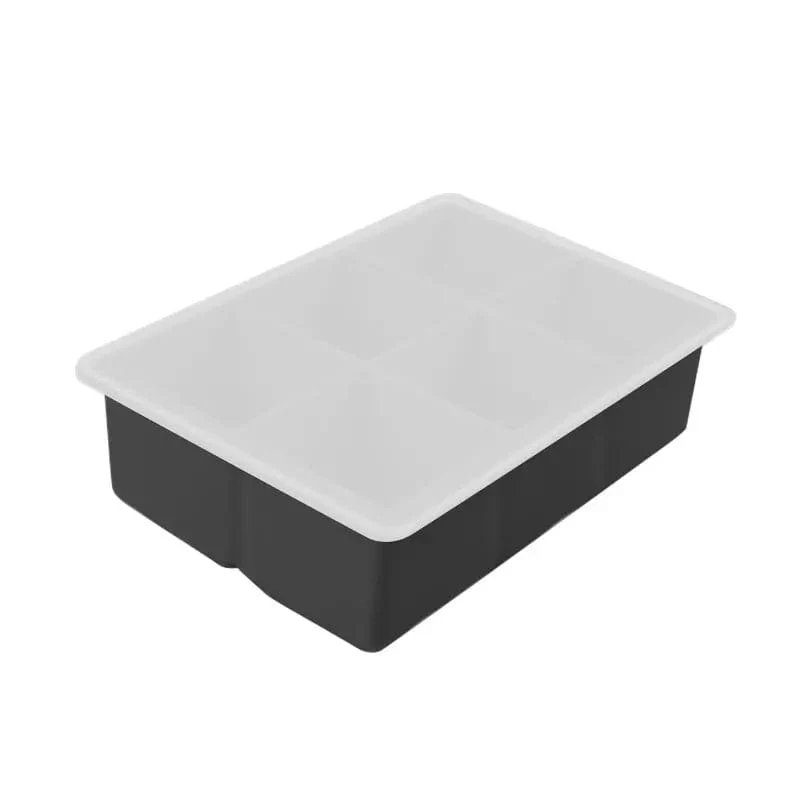 Bac à Glaçons 6 compartiments - en Silicone avec Couvercle