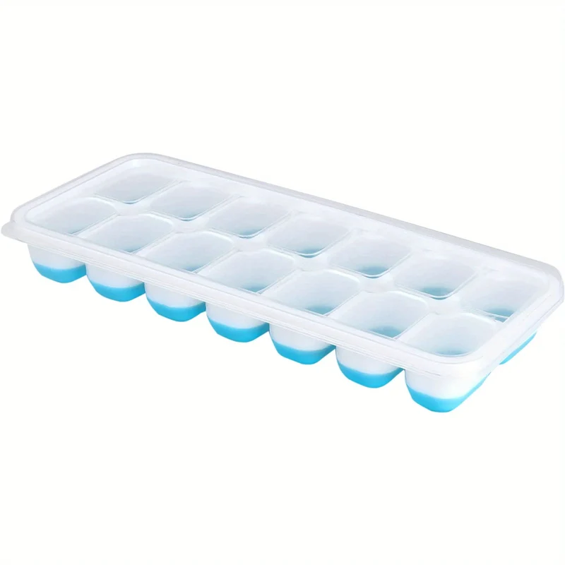 Bac à glaçons en silicone avec couvercle amovible anti-fuite