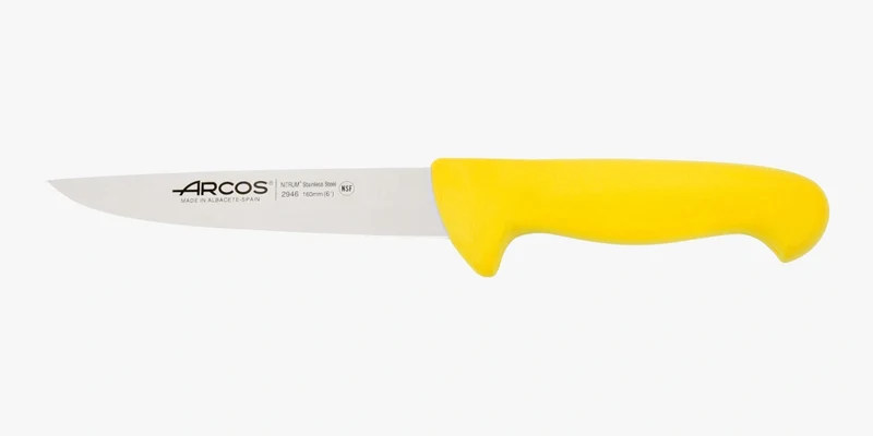 Cuchillo Carnicero Color Amarillo Serie 2900 160 mm