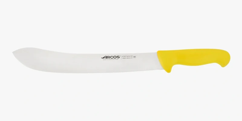 Cuchillo Carnicero color amarillo Serie 2900 300 mm