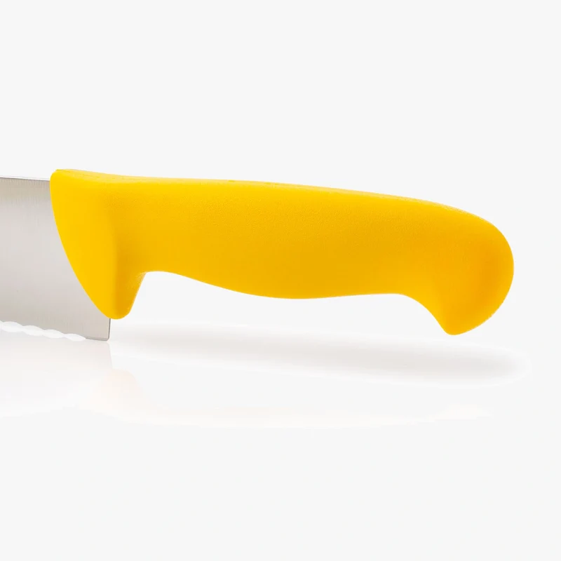 Cuchillo Cocinero de Filo Serrado color amarillo Serie 2900 200 mm