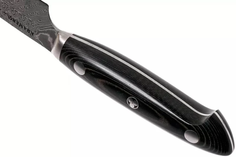 Couteau universel japonais Zwilling Kramer Euro Stainless 12cm damassé manche en micarta