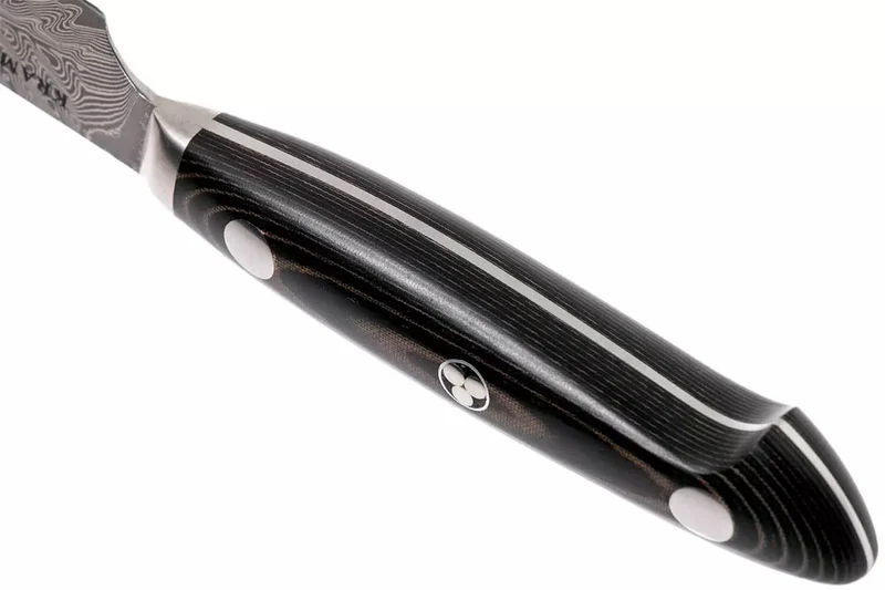 Couteau d'office japonais Zwilling Kramer Euro Stainless 9cm damassé manche en micarta