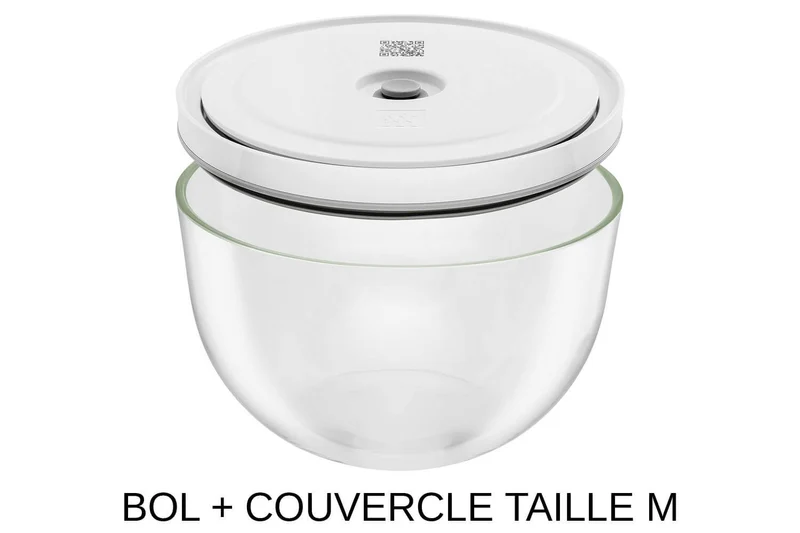 Set de démarrage Zwilling Fresh & Save 9 pièces 1 pompe à vide + 2 bols en verre M/L + 4 sacs S/M