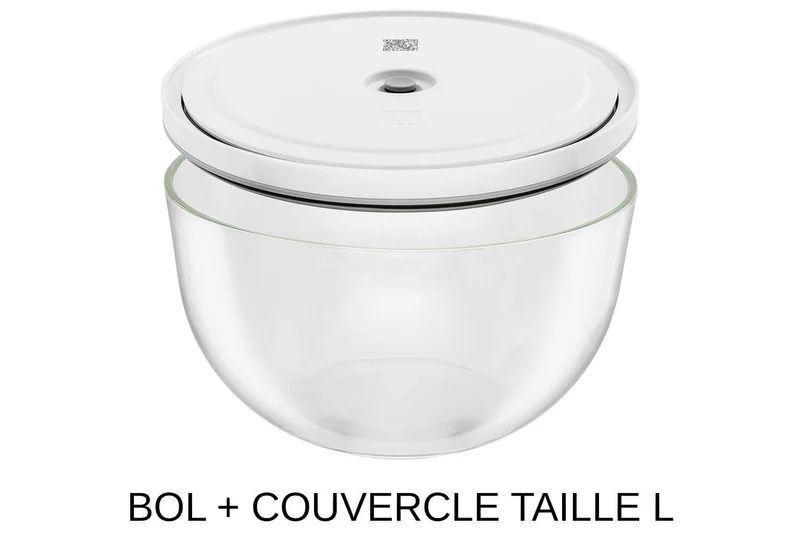 Set de démarrage Zwilling Fresh & Save 9 pièces 1 pompe à vide + 2 bols en verre M/L + 4 sacs S/M