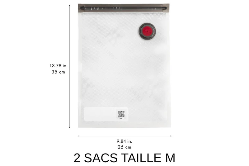 Set de démarrage Zwilling Fresh & Save 9 pièces 1 pompe à vide + 2 bols en verre M/L + 4 sacs S/M