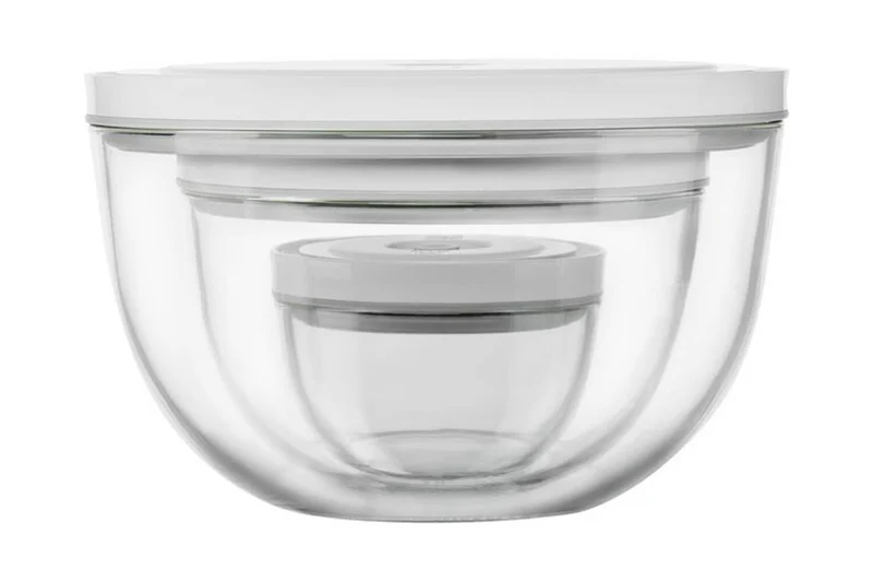 Set de 3 bols sous vide Zwilling Fresh & Save en verre borosilicate avec couvercle