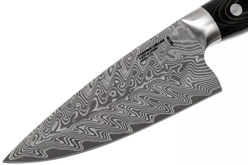 Couteau de chef japonais Zwilling Kramer Euro Stainless 16cm damassé manche en micarta