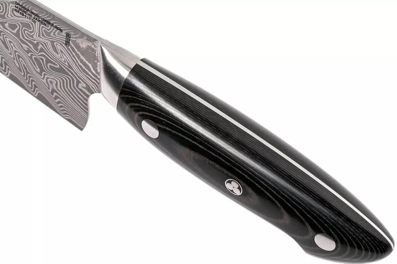 Couteau de chef japonais Zwilling Kramer Euro Stainless 16cm damassé manche en micarta