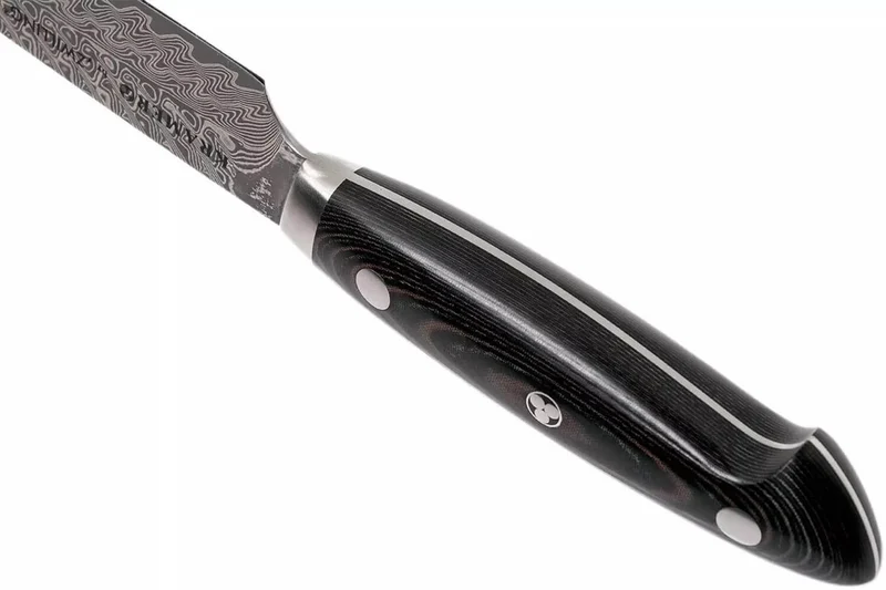 Couteau à trancher japonais Zwilling Kramer Euro Stainless 23cm damassé manche en micarta