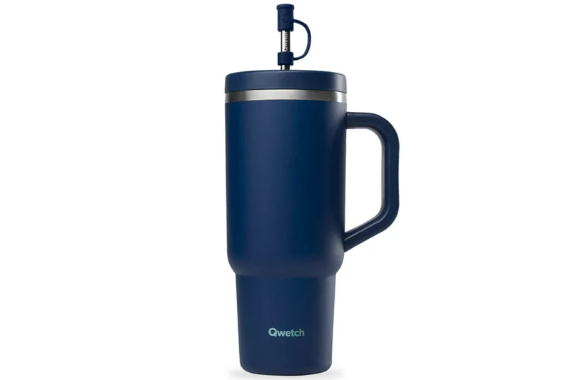 Travel cup isotherme Qwetch Matt inox recyclé 900ml – 8 coloris