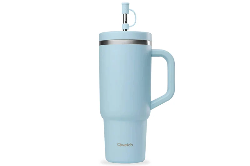 Travel cup isotherme Qwetch Matt inox recyclé 900ml – 8 coloris