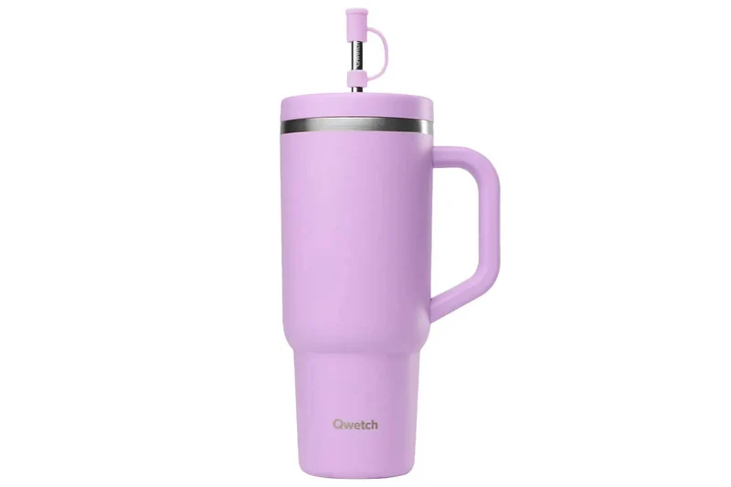 Travel cup isotherme Qwetch Matt inox recyclé 900ml – 8 coloris