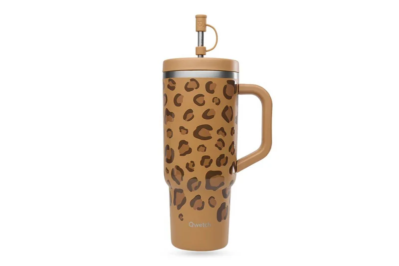 Travel cup isotherme Qwetch Matt inox recyclé 900ml – 8 coloris