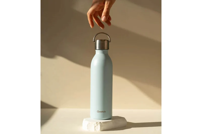 Bouteille isotherme Qwetch Active inox recyclé 1000ml – 4 coloris