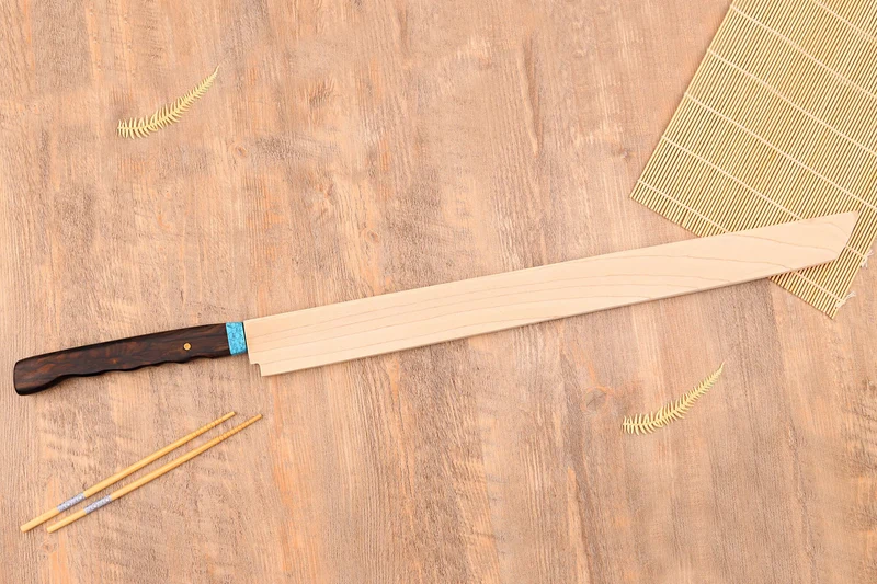 Couteau à thon maguro 54cm japonais artisanal Nakamura WS2 avec saya