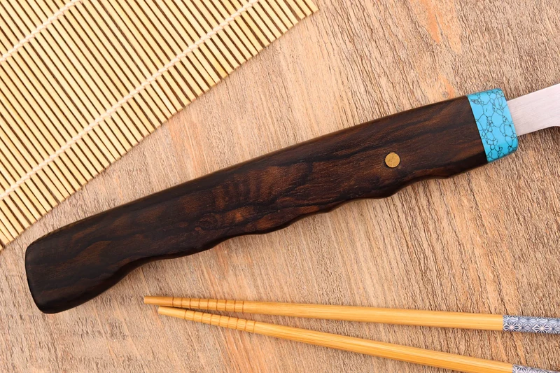 Couteau à thon maguro 54cm japonais artisanal Nakamura WS2 avec saya