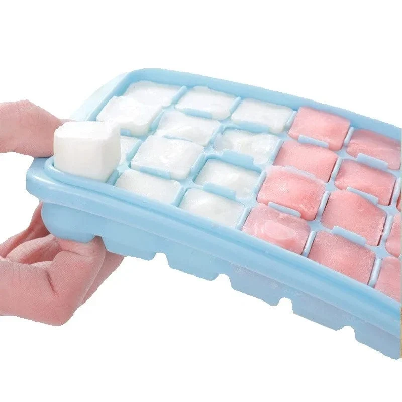 Bac à glaçons silicone 24/36 alvéoles avec couvercle amovible