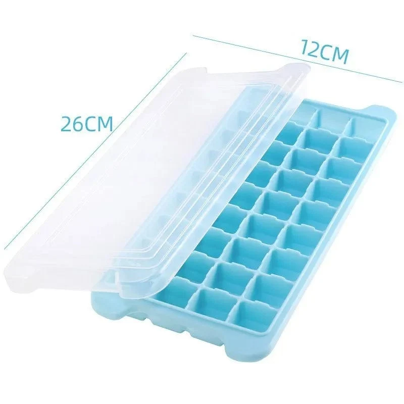 Bac à glaçons silicone 24/36 alvéoles avec couvercle amovible