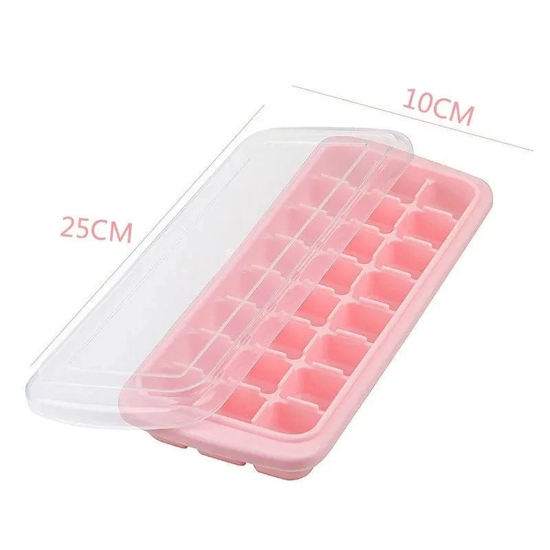 Bac à glaçons silicone 24/36 alvéoles avec couvercle amovible