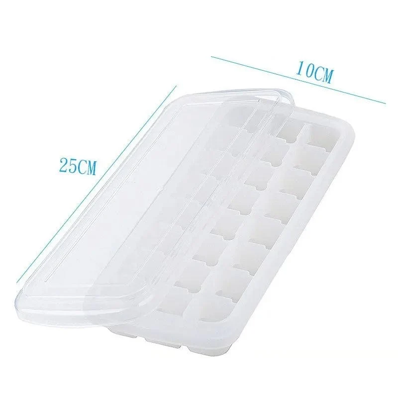 Bac à glaçons silicone 24/36 alvéoles avec couvercle amovible