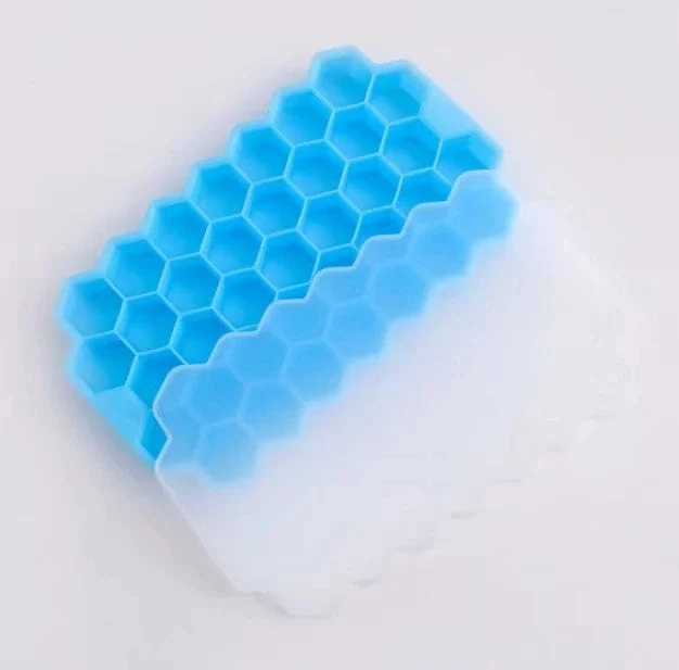Bac à glaçons en silicone réutilisable 37 compartiments en nid d'abeilles