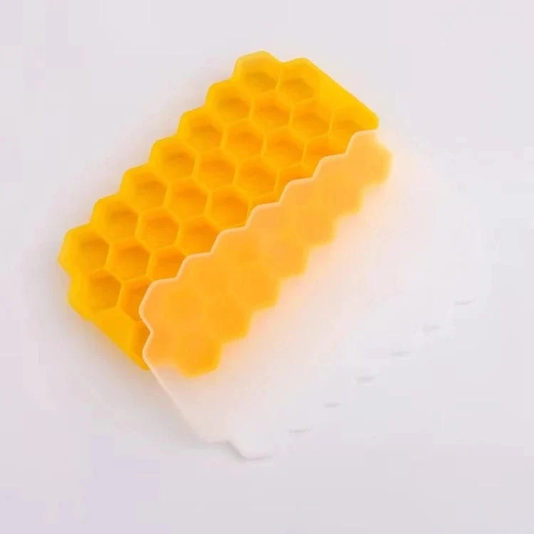 Bac à glaçons en silicone réutilisable 37 compartiments en nid d'abeilles