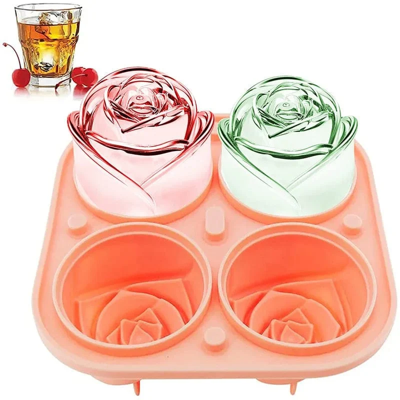 Moule à glaçons en forme de Rose