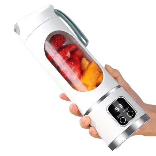 Blender USB Rechargeable avec affichage LED - 450ml, idéal smoothies & milkshakes