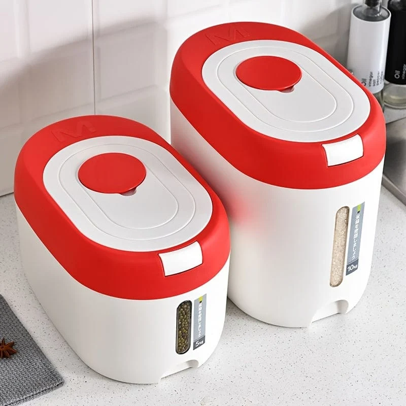 Boîte de Rangement pour Riz Scellée de Grande Capacité