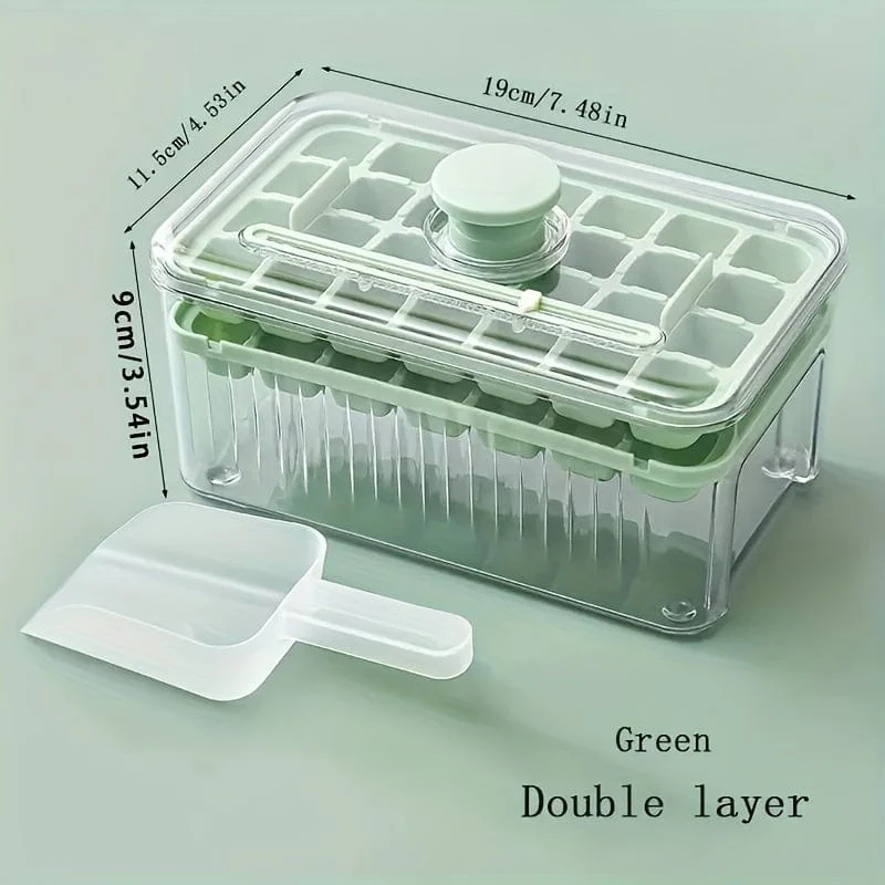 Bac à Glaçons Intelligent avec cuillère et boîte de rangement