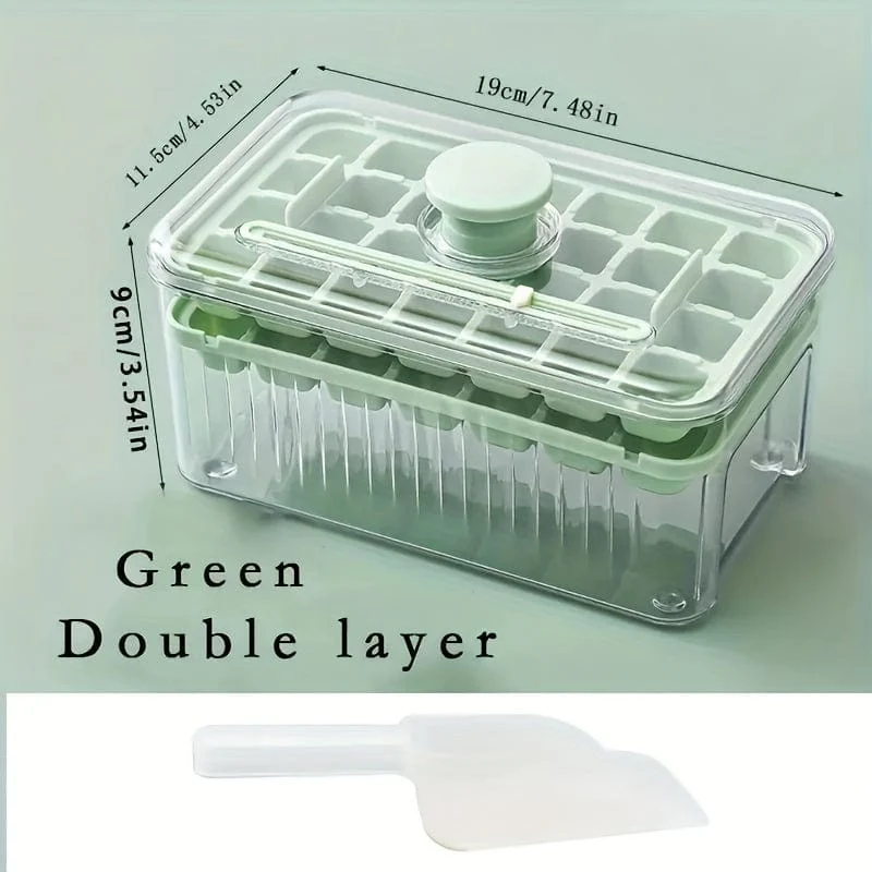 Bac à Glaçons Intelligent avec cuillère et boîte de rangement