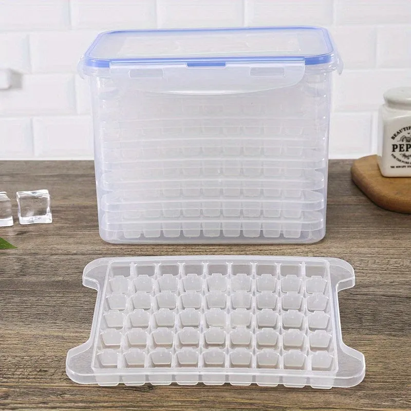 Bacs à Glaçons empilés dans une boîte - Ensemble de 3/5/8 - 54 Glaçons par plateau