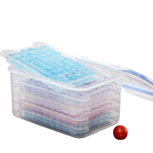 Bacs à Glaçons empilés dans une boîte - Ensemble de 3/5/8 - 54 Glaçons par plateau