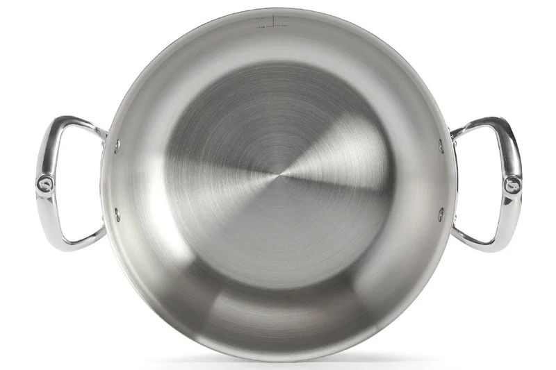 Sautoir bombé De Buyer Affinity 28cm en acier inoxydable 5 ply avec couvercle