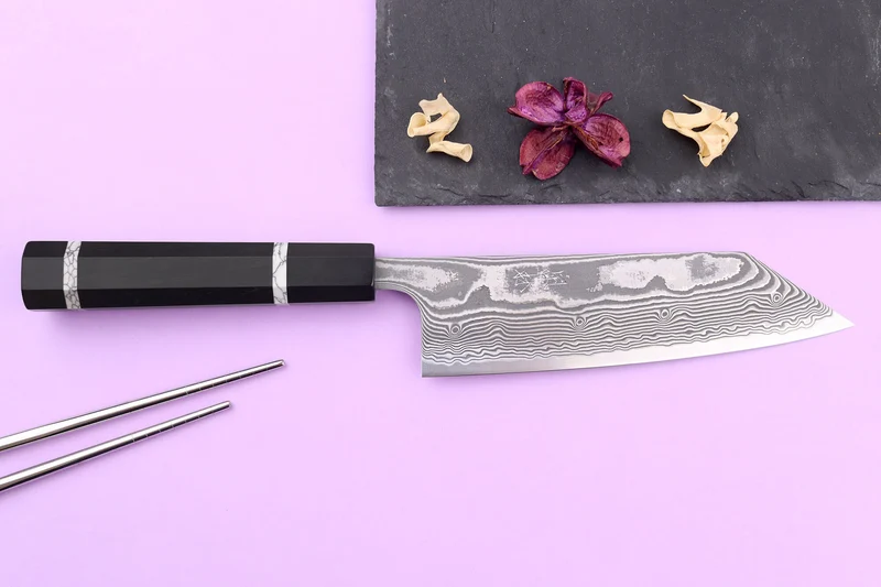 Couteau bunka 16,5cm japonais artisanal Yuzo Kanko Damas SG2