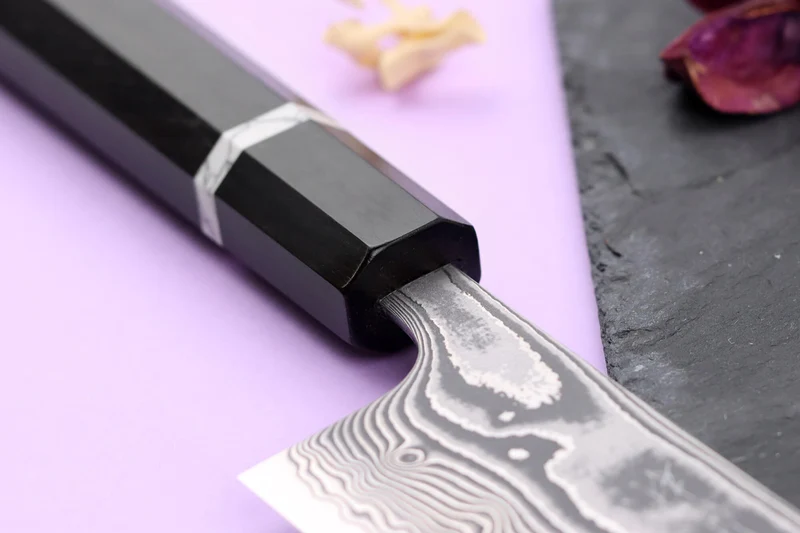 Couteau bunka 16,5cm japonais artisanal Yuzo Kanko Damas SG2