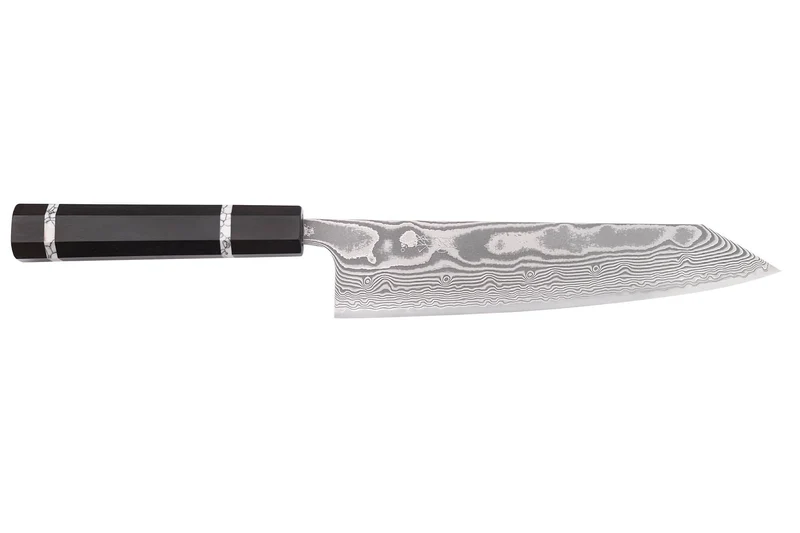 Couteau de chef kiritsuke 21cm japonais artisanal Yuzo Kanko Damas SG2
