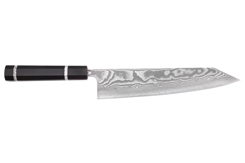 Couteau de chef kiritsuke 24cm japonais artisanal Yuzo Kanko Damas SG2