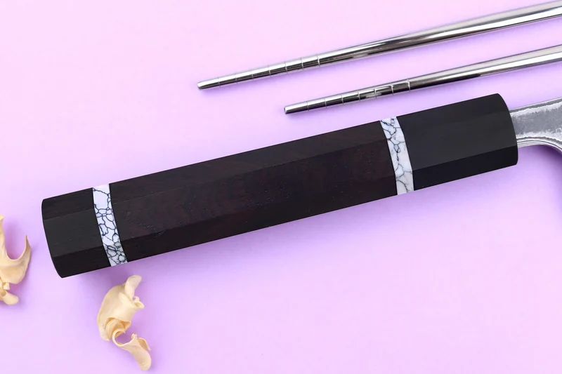 Couteau sujihiki kiritsuke 27cm japonais artisanal Yuzo Kanko Damas SG2