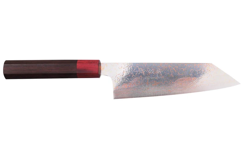 Couteau bunka 16,5cm japonais artisanal Takeshi Saji VG10 Rainbow