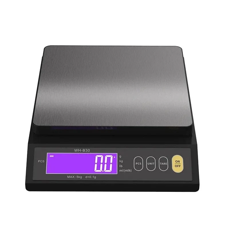Balance de Cuisine Électronique 5kg/10kg en Acier Inoxydable avec Écran LCD