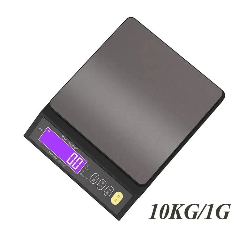 Balance de Cuisine Électronique 5kg/10kg en Acier Inoxydable avec Écran LCD